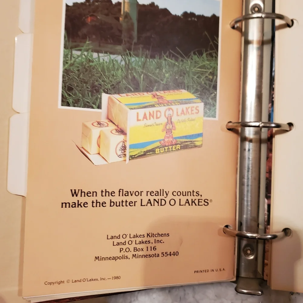 Vintage Land O Lakes Recipes Collection Spiral Cookbook 6 Paperbacks 1979-1984